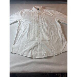 Brooks Brothers Mens Slim Fit White Tuxedo Shirt 17-36